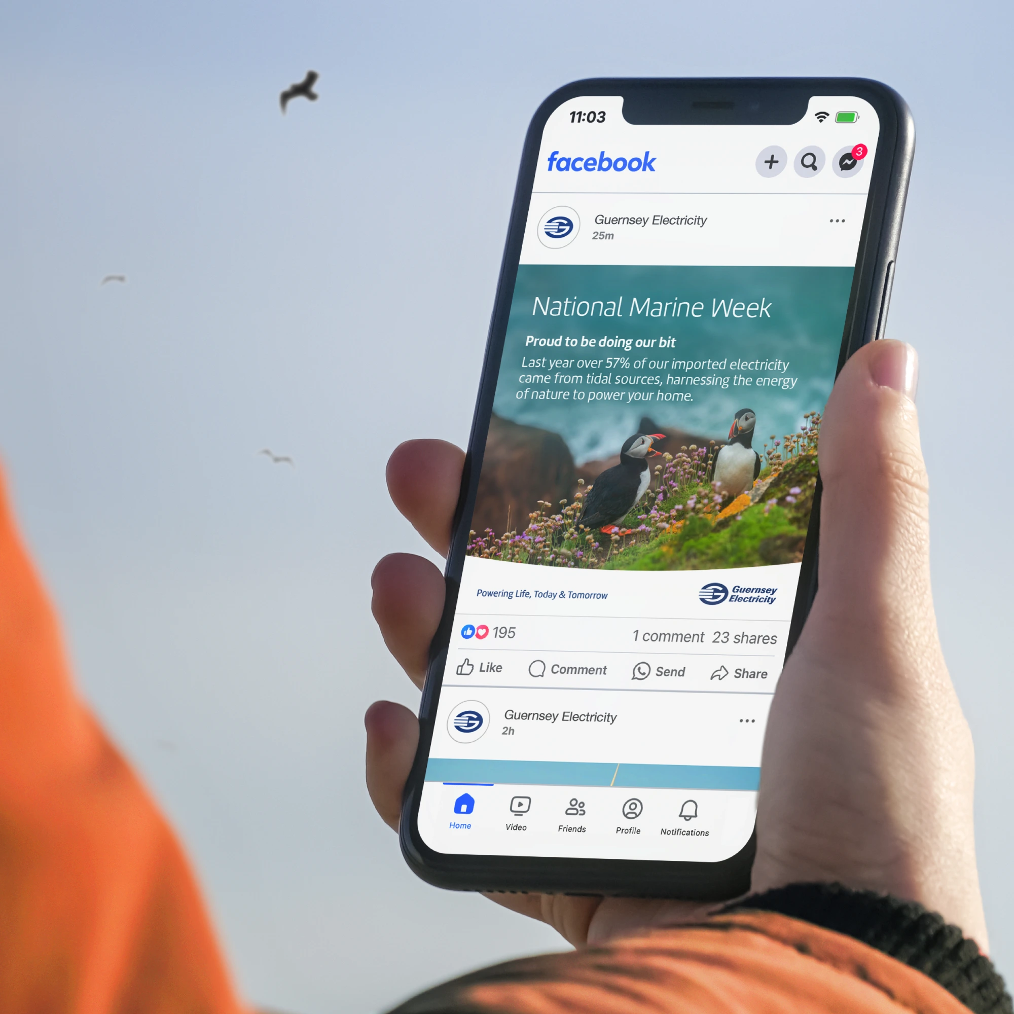 Social media design for a Guernsey energy business