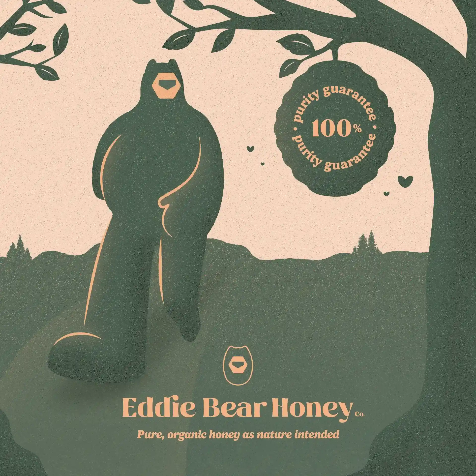 Logo mark, branding and animation for a Nashville honey company