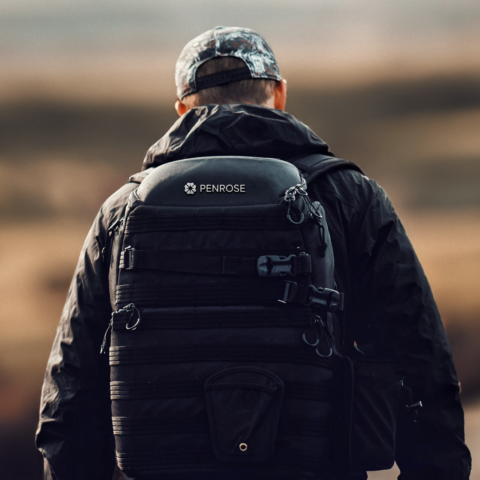 Equipment bag product and logo design for a photographer